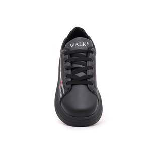 Zapatillas informales de lona de moda para mujer en negro AT7293 - Product Image 1