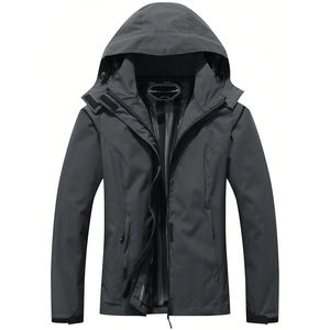 Chaqueta universitaria de otoño con cremallera frontal de manga regular impresa de alta calidad personalizada del fabricante, talla ajustable, soporte para hombre - Product Image 1