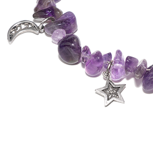 beGems Bracelet en argent Lucky Moon pour femmes, bijoux élégants faits à la main - Product Image 1