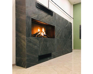 Panneau mural moderne 100% écologique de 2mm d'épaisseur intérieur/extérieur Deoli vert ardoise normale dos en résine 100% bloc de placage naturel - Product Image 2