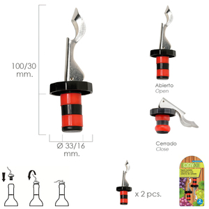 Tappo per Bottiglia Ermetico con Sistema di Sigillatura a Espansione 2 unità - Product Image 1