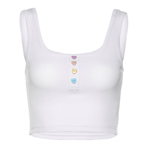 Top corto para mujer, viaje diario, fiesta, verano, sin costuras, Sexy, sin mangas, informal, manga corta, cuello alto, Top de punto acanalado, manga corta, Nave - Product Image 1