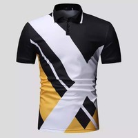 Polos à manches courtes pour hommes Logo personnalisé respirant 100% coton Design de haute qualité pas cher prix bloc couleur Polo t-shirts