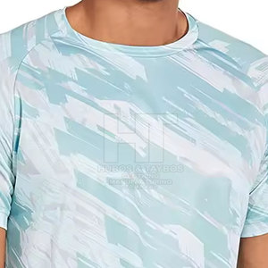 Camiseta de sublimación de último diseño de ajuste Regular de alta calidad Color personalizado Ecológico Transpirable 100% Poliéster para hombres Mejor - Product Image 3