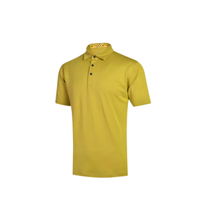 เสื้อแจ็คเก็ตกอล์ฟผู้ชาย Handee Gold Tone ผ้าถักโพลีเอสเตอร์ 100% แห้งเร็ว - Product Image 2