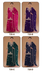 Collection de costumes Salwar brodés Blooming Vichitra Catalogue complet disponible au tarif de gros, collection premium en gros. - Product Image 5