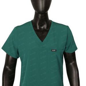 Uniformes Médicos Blaze, Cómodos y Elegantes, Cuello Alto, Manga Corta, Conjuntos de Uniformes Resistentes, Tela de Sarga de Poliéster/Algodón - Product Image 4