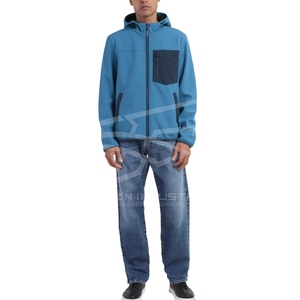 Professionnel fabriqué Slim Fit Softshell veste tenue décontracté utilisation en plein air hommes Softshell couleurs contrastées pour les vestes pour hommes - Product Image 6