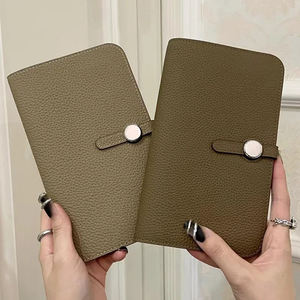 Moda señoras cremallera larga teléfono celular embrague monedero Casual carteras mujer cuero tarjeta cartera para mujer - Product Image 1