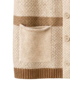 Gilet en tricot à capuche beige personnalisé, en laine acrylique, boutonné devant, sans manches, cardigan d'hiver avec poches, OEM - Product Image 6