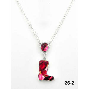 Collier Rose Dahlia de conception sud-ouest, serti de diamants, grenats et perles, avec chaînes en platine et argent sterling plaqué rhodium, monture clos tendance - Product Image 2