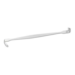 Retractor de heridas SENN MILLER BABY de 6.18 pulgadas, 3 puntas, gancho de piel de doble extremo, retractor quirúrgico - Product Image 3