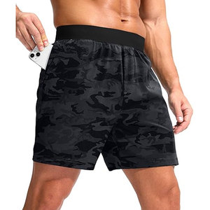Shorts Deportivos para Hombre al por Mayor, Ecológicos, de Secado Rápido, Transpirables, de Cintura Alta, de Algodón/Poliéster, para Gimnasio y Fitness, Servicio OEM - Product Image 6