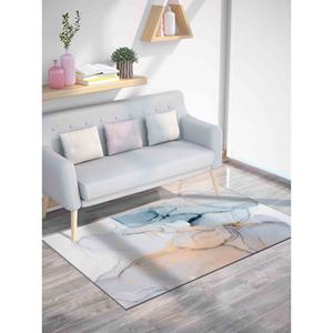 Alfombras de Mármol, Alfombras Modernas, Alfombra de Tonos Suaves, Alfombra Estampada, Alfombra de Terciopelo - Product Image 1