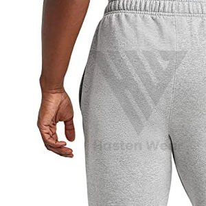 Pantalons de jogging slim fit pour hommes, design optimal, respirants, teinture unie, 100% coton, tissu doux, coupe slim - Product Image 4