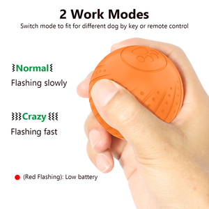 Balle de jeu interactive intelligente et écologique <span class=keywords><strong>pour</strong></span> chat et <span class=keywords><strong>chien</strong></span>, en plastique, avec lumières colorées <span class=keywords><strong>pour</strong></span> la stimulation et l'interaction des animaux de compagnie - Product Image 2