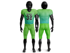 Wholesale Sports Team Embroidered Custom American Football Uniform Sets Breathable Quick Dry American Football <b>Padded</b> Jersey - Product Image 4