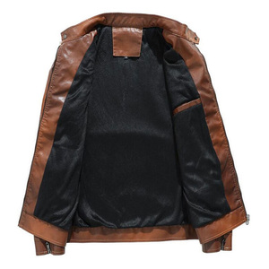 Nueva llegada de alta calidad diferentes colores disponibles mejor precio de venta hombres chaqueta de cuero de tamaño personalizado y chaqueta de cuero de diseño - Product Image 6