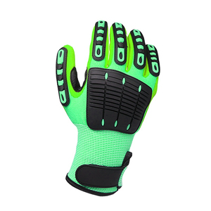 Gants en cuir anti-vibration TPR du meilleur fournisseur Gants en cuir TPR anti-impact avec logo privé Derniers gants en cuir TPR à vendre - Product Image 5