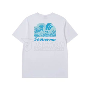 100% algodón verano Casual Wear personalizado impreso Puff impresión camiseta para hombres Material duradero Loose Fit Puff impresión camiseta - Product Image 3