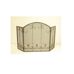 Vente en gros d'écran de cheminée clôture pare-étincelles cadre en métal écran de défilement entrelacé à 5 panneaux pour la décoration de jardin à la maison - Product Image 4