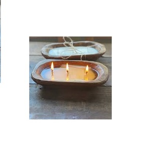 Cuenco de madera para amasar, accesorio decorativo para el hogar, ideal para fiestas de bodas, antiguo, última pieza - Product Image 5