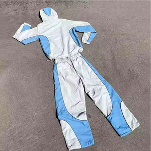 2025 personnalisé léger en Nylon pantalon de survêtement ensemble hommes vente chaude veste zippée coupe-vent Polyester survêtement veste zippée personnalisable - Product Image 2