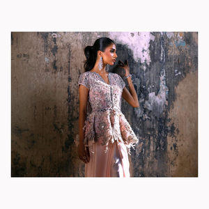 Meilleure vente ensemble indien pakistanais Lehenga & Dupatta filet lourd avec broderie couture complète vêtements de fête en soie - Product Image 4