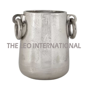 Aluminum Metal <b>Unique</b> Shape Silver Plated <b>Vases</b> Handmade Modern Fancy Style Home Accent Decorative Flower <b>Vase</b> - Product Image 2