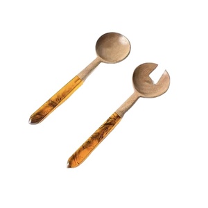 Exquisite Look Resin Wooden Flatware Cutlery Salad Server Top Quality Designer Handle Kitchenware Flatware Cheese Cutting - Product Image 1