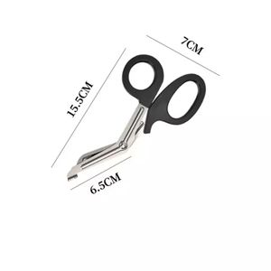 Ciseaux de sauvetage pour traumatisme, lame incurvée, ciseaux d'infirmière pour la coupe de gaze médicale d'urgence - Product Image 5