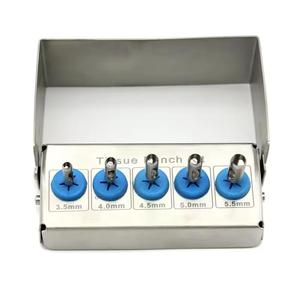 6 uds Manual de potencia de acero inoxidable implante Dental trefina taladro perforador de tejido instrumento quirúrgico para plantar implantes dentales - Product Image 5