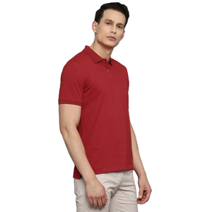 Camiseta de punto de manga corta personalizada para hombre, cómoda, transpirable, de tela elástica de algodón, talla grande, antipilling, estampada - Product Image 5