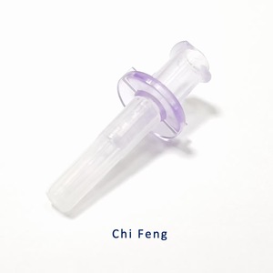 14B002 Chi Feng, Punta de Transferencia Transparente de Policarbonato Morado Sin Ventilación, 12 mm, Tipo Desinfectante EOS, Consumibles Médicos - Product Image 1