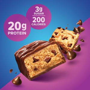Pure Protein Chewy Chocolate Chip Protein <b>Bars</b> – 20g Protein, 3g Sugar, 190 Calories (12 count) - Product Image 2
