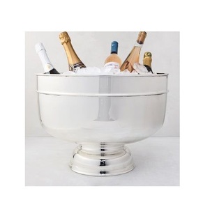 2025 nuevo diseño grande bebida champán cubo de hielo bañera de acero inoxidable champán cubo de hielo bañera para Bar cerveza fiesta Decoración - Product Image 2