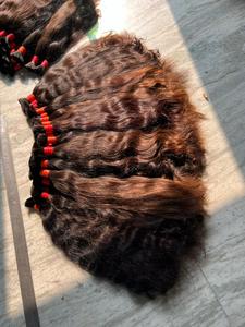 Raw Indian Curly Bulk Hair 18 pulgadas Premium Virgin Cabello humano para estilizar pelucas y extensiones al mejor precio - Product Image 2