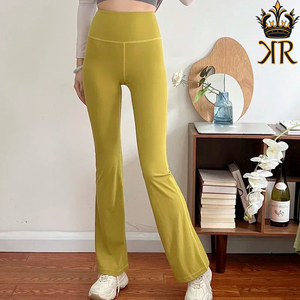 Yoga Legging classique Flare pantalon femmes collants de sport Fit pantalon taille haute Fitness porter Yoga Flare pantalon - Product Image 4