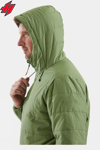 Chaqueta de burbujas para hombre, impermeable, de alta calidad, verde, técnica, para actividades al aire libre - Product Image 2