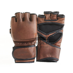 Gants de MMA et de boxe en cuir de haute qualité personnalisables et confortables pour la pratique des arts martiaux en plein air - Product Image 4