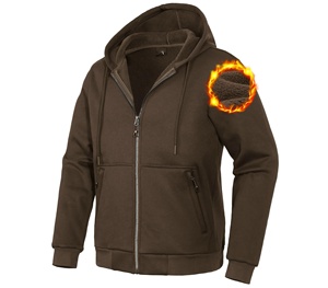 Sweat à capuche zippé personnalisé pour homme, impression numérique, 100% coton, molleton épais, qualité supérieure, prix de gros bas - Product Image 2