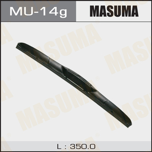 MASUMA-Balai d'<span class=keywords><strong>essuie</strong></span>-<span class=keywords><strong>glace</strong></span> MU-14g universel en silicone pour divers véhicules, 22/19 pouces - Product Image 2