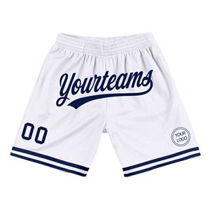 Industrie Direct Engro Sportswear Short de basket-ball Short de basket-ball personnalisé blanc marine authentique - Product Image 1