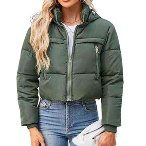 Chaqueta Corta Acolchada para Mujer, Premium, Elegante, Cálida, Ligera, Aislante, Moderna, Informal, Urbana, Cortavientos - Product Image 4