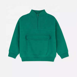 Ensemble 2 pièces Vêtements pour enfants Nouveau garçon Survêtement à capuche Survêtements pour enfants Logo personnalisé Design Solid Plus Size Cotton Winter Wear - Product Image 3