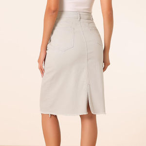 Falda Vaquera Corta Ajustada con Botones de Moda para Mujer, Talla Grande, Cintura Natural, Estilo Y2K, Ropa de Calle de Invierno - Product Image 2