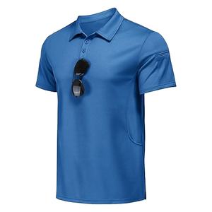 Camiseta Deportiva de Punto Azul Brillante para Hombre, Transpirable, de Poliéster, Ropa Deportiva, Logotipo Personalizado 2026, Venta al Por Mayor - Product Image 1