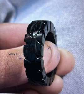 Natural <b>Black</b> Onyx Handmade <b>Ring</b> Beautiful <b>Women</b> Earring . - Product Image 3