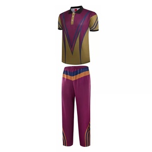 Wholesale Custom Designed Men's Heat-Transfer Printed Team Name 100% Polyester OEM Service Adults' <b>Cricket</b> <b>Kits</b> Moisture-Wicking - Product Image 3