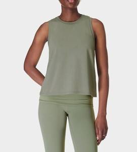 Camiseta sin mangas transpirable de talla grande para mujer, ropa deportiva sin mangas, ropa de verano de talla grande, camiseta sin mangas para entrenar para mujer, novedad de 2025 - Product Image 4